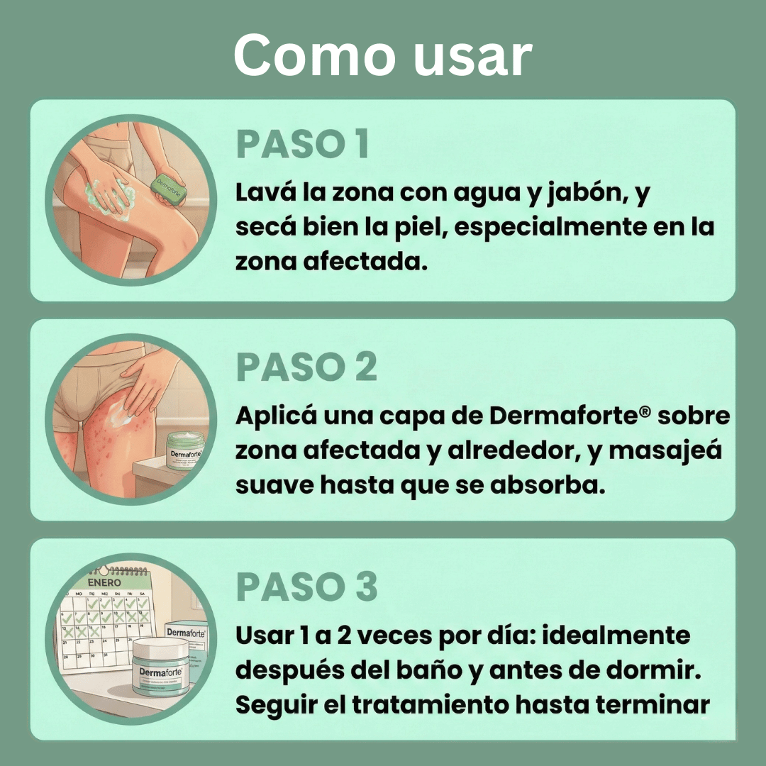 DermaForte: Erradica hongos y alivia la picazón severa